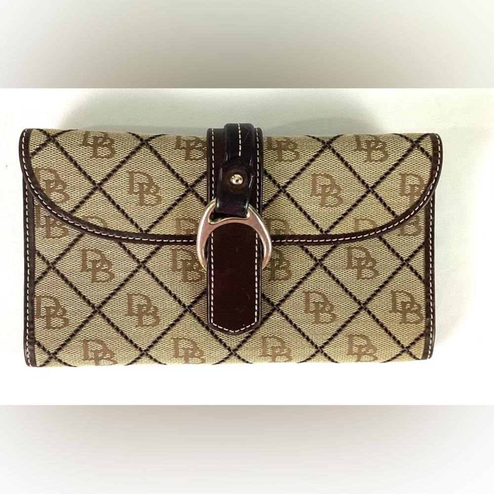 Dooney and Bourke Signature Jacquard Weave Trifold